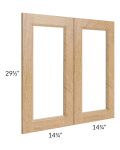 Tuscan Timber 30x30 Clear Glass Door (Cabinet Sold Separately)