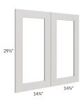 Midtown Light Grey Shaker 30x30 Clear Glass Door (Cabinet Sold Separately)