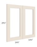 Midtown Cream Shaker 30x30 Clear Glass Door (Cabinet Sold Separately)
