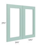Midtown Mint Green Shaker 30x30 Clear Glass Door (Cabinet Sold Separately)