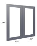 Vienna Indigo 30x30 Clear Glass Door (Cabinet Sold Separately)
