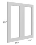 Tuscan Painted Grey 30x36 Clear Glass Door (Cabinet Sold Separately)