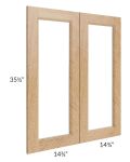 Tuscan Timber 30x36 Clear Glass Door (Cabinet Sold Separately)