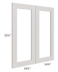 Midtown Light Grey Shaker 30x36 Clear Glass Door (Cabinet Sold Separately)