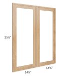 Vienna Timber 30x36 Clear Glass Door (Cabinet Sold Separately)