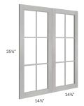 Gramercy Grey Mist 30x36 Clear Glass Door (Cabinet Sold Separately)
