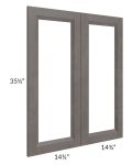 Salem Dark Grey 30x36 Clear Glass Door (Cabinet Sold Separately)