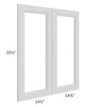 Salem Light Grey 30x36 Clear Glass Door (Cabinet Sold Separately)