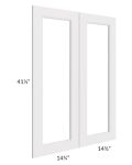 Tuscan Cloud 30x42 Clear Glass Door (Cabinet Sold Separately)