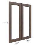 Tuscan Kona Brown 30x42 Clear Glass Door (Cabinet Sold Separately)
