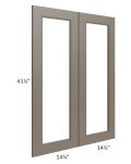 Tuscan Stone 30x42 Clear Glass Door (Cabinet Sold Separately)