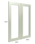 Midtown Pistachio Green Shaker 30x42 Clear Glass Door (Cabinet Sold Separately)