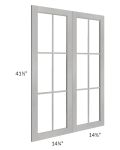 Gramercy Grey Mist 30x42 Clear Glass Door (Cabinet Sold Separately)