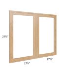 Vienna Timber 36x30 Clear Glass Door (Cabinet Sold Separately)