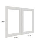 Salem Light Grey 36x30 Clear Glass Door (Cabinet Sold Separately)