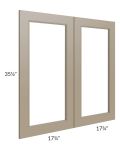 Tuscan Oyster 36x36 Clear Glass Door (Cabinet Sold Separately)