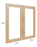 Midtown Timber Shaker 36x36 Clear Glass Door (Cabinet Sold Separately)