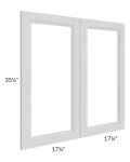 Salem Light Grey 36x36 Clear Glass Door (Cabinet Sold Separately)