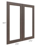 Tuscan Kona Brown 36x42 Clear Glass Door (Cabinet Sold Separately)