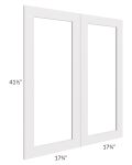 Midtown Cloud Shaker 36x42 Clear Glass Door (Cabinet Sold Separately)