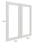 Midtown Light Grey Shaker 36x42 Clear Glass Door (Cabinet Sold Separately)