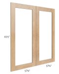 Midtown Timber Shaker 36x42 Clear Glass Door (Cabinet Sold Separately)