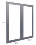 Vienna Indigo 36x42 Clear Glass Door (Cabinet Sold Separately)