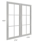 Gramercy Grey Mist 36x42 Clear Glass Door (Cabinet Sold Separately)