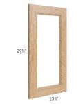 Tuscan Timber Clear Glass Door for a 24x30 Diagonal Corner Wall Cabinet (Cabinet Sold Separately)
