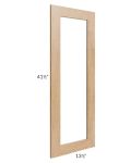 Midtown Timber Shaker Clear Glass Door for a 24x42 Diagonal Corner Wall Cabinet (Cabinet Sold Separately)