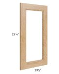 Tuscan Timber Clear Glass Door for a 27x30 Diagonal Corner Wall Cabinet (Cabinet Sold Separately)