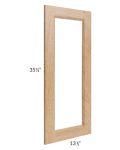 Tuscan Timber Clear Glass Door for a 27x36 Diagonal Corner Wall Cabinet (Cabinet Sold Separately)