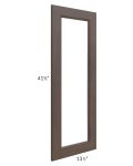 Tuscan Kona Brown Clear Glass Door for a 27x42 Diagonal Corner Wall Cabinet (Cabinet Sold Separately)
