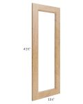 Tuscan Timber Clear Glass Door for a 27x42 Diagonal Corner Wall Cabinet (Cabinet Sold Separately)