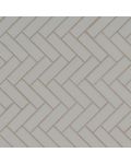 Gray Glossy Herringbone Mosaic Tile