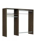Hanging Closet Wardrobe Storage Clothing Organizer Rod Rack System Kit for Bedroom