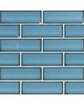 Haiku Sapphire Beveled Subway 2 X 6 X 8mm Mosaic Tile