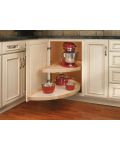 Lazy Susan Half-Moon Wood 2 Shelf Blind - The RTA Store