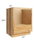 Rustic Shaker 27" Base Microwave Cabinet
