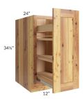 Rustic Shaker 12" Spice Rack Base Cabinet