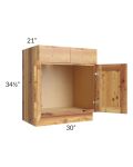 Rustic Shaker 30" Vanity Sink Base Cabinet