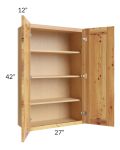 Rustic Shaker 27x42 Wall Cabinet