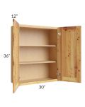 Rustic Shaker 30x36 Wall Cabinet