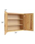 Rustic Shaker 33x30 Wall Cabinet