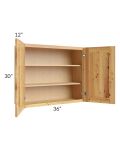 Rustic Shaker 36x30 Wall Cabinet
