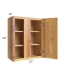 Rustic Shaker 27x30 Blind Corner Wall Cabinet