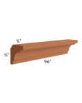 Lexington Cinnamon Glaze 96" Decorative Inside Corner Molding 