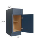 Madison Navy Shaker 15" Base Cabinet