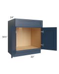 Madison Navy Shaker 30" Sink Base Cabinet