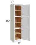 Stratton White Shaker 18x78 Linen Cabinet